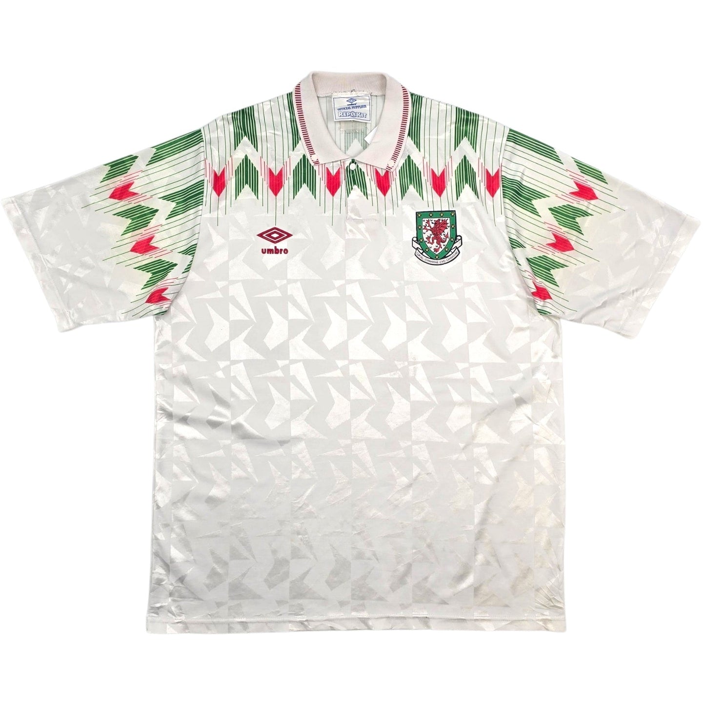 1990/93 Wales Away Football Shirt (XL) Umbro