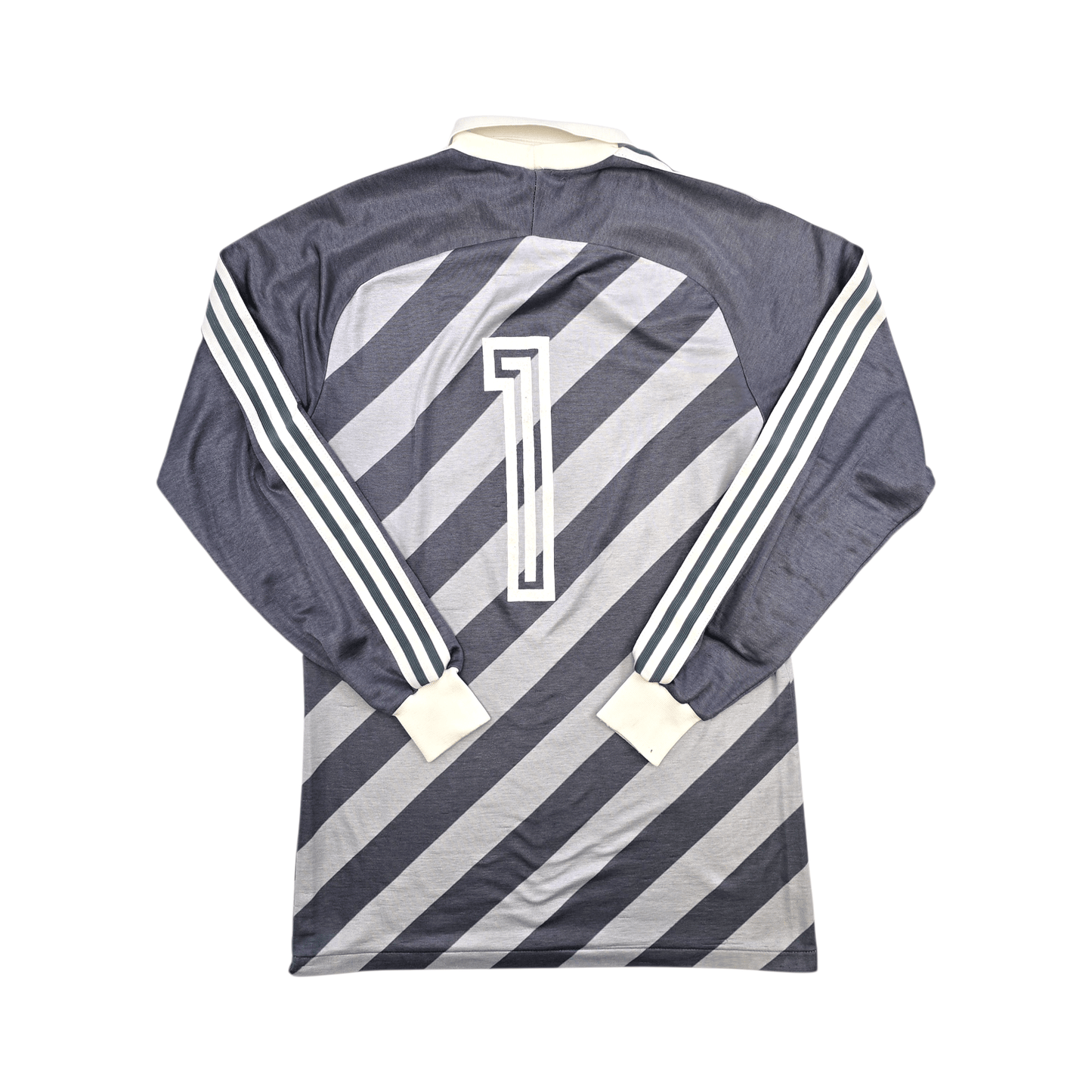 1990s Template Goal Keeper Football Shirt (L) Adidas #1 (Grey)