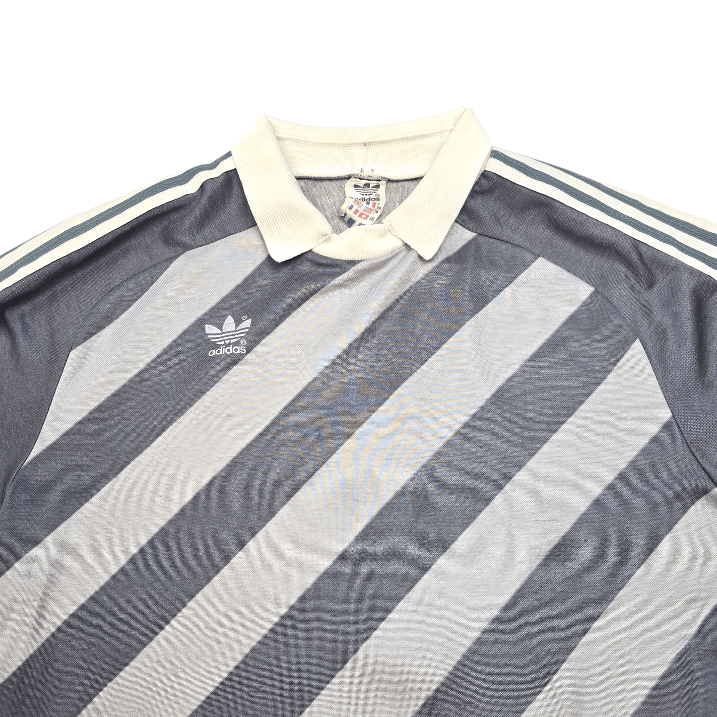 1990s Template Goal Keeper Football Shirt (L) Adidas #1 (Grey)