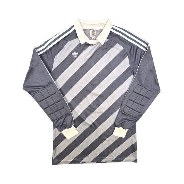1990s Template Goal Keeper Football Shirt (L) Adidas #1 (Grey)