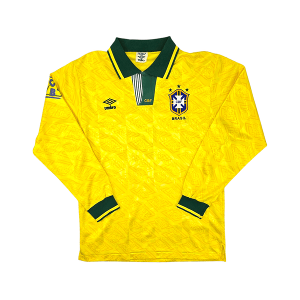 1991/92 Brazil Home Football Shirt (L) Umbro