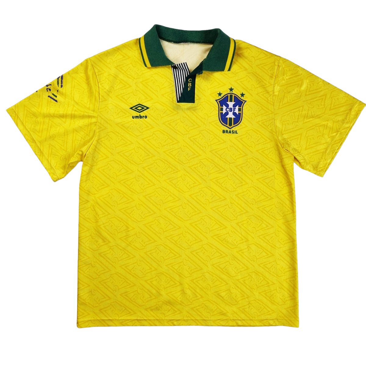 1991/92 Brazil Home Football Shirt (XL) Umbro