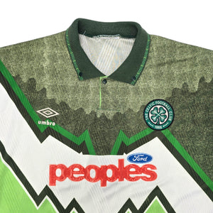 1991/92 Celtic Away Football Shirt (L) Umbro