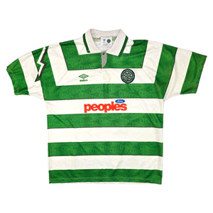 1991/92 Celtic Home Football Shirt (XL) Umbro