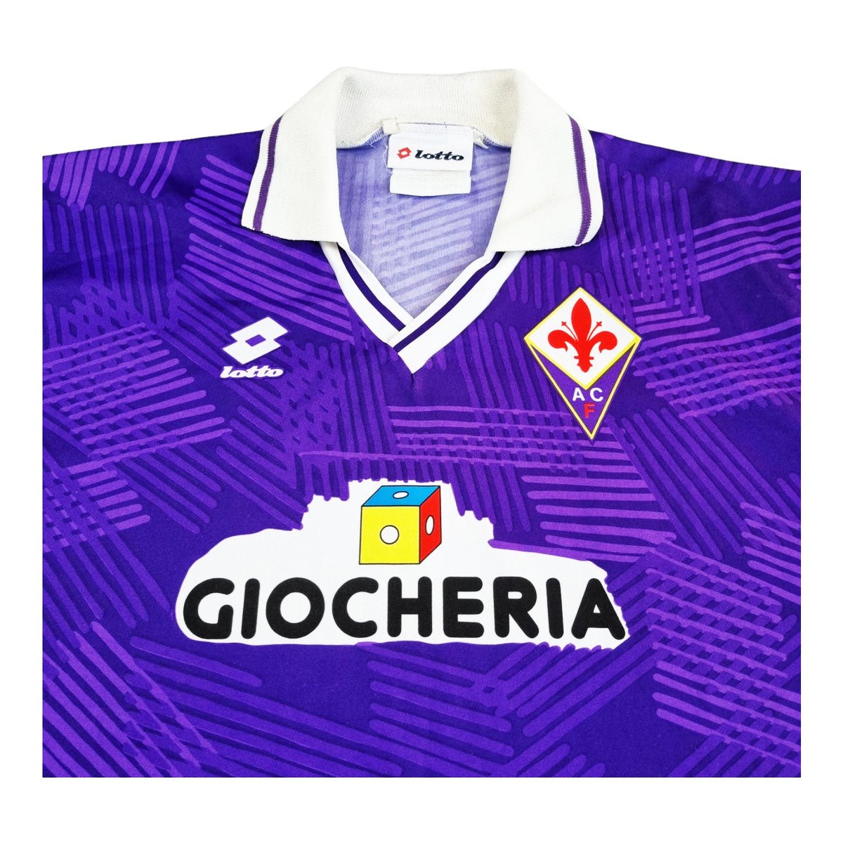 1991/92 Fiorentina Home Football Shirt (XL) Lotto