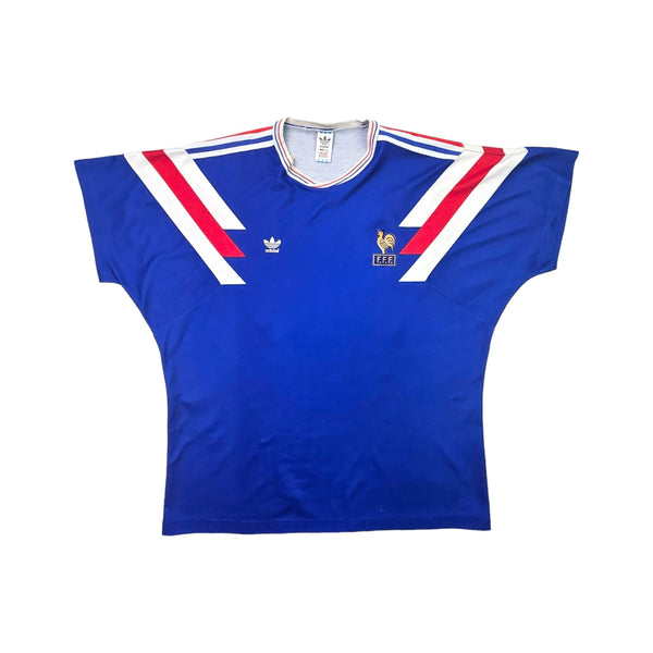 1991/92 France Home Football Shirt (2XL) Adidas #13 *Match Worn U21*