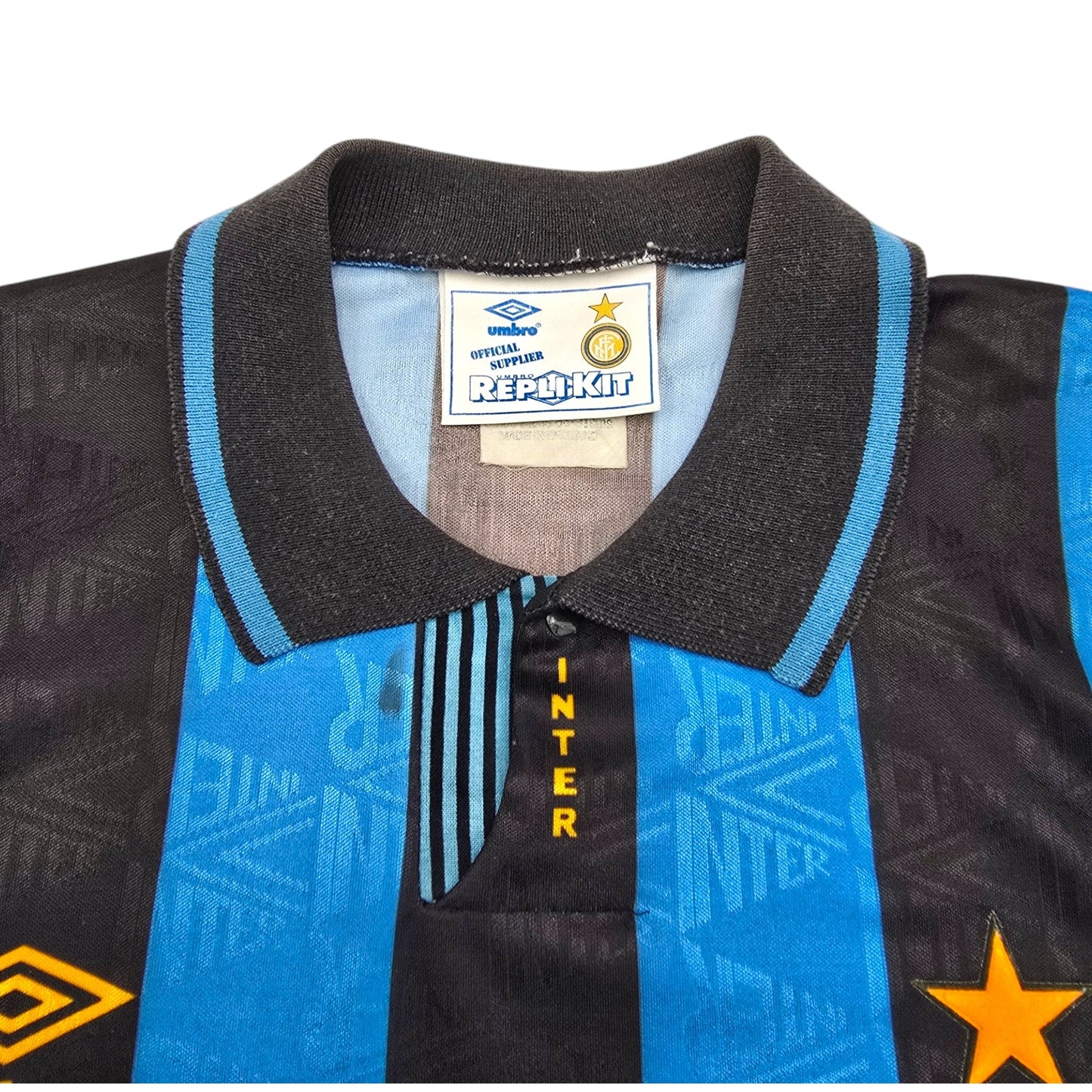 1991/92 Inter Milan Home Football Shirt (S) Umbro