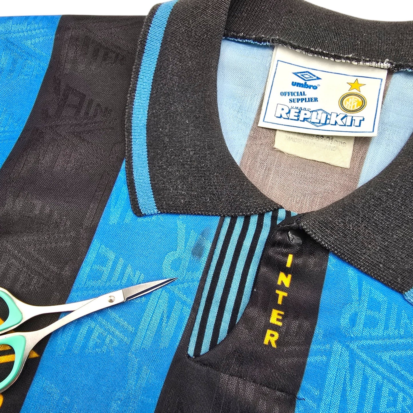 1991/92 Inter Milan Home Football Shirt (S) Umbro