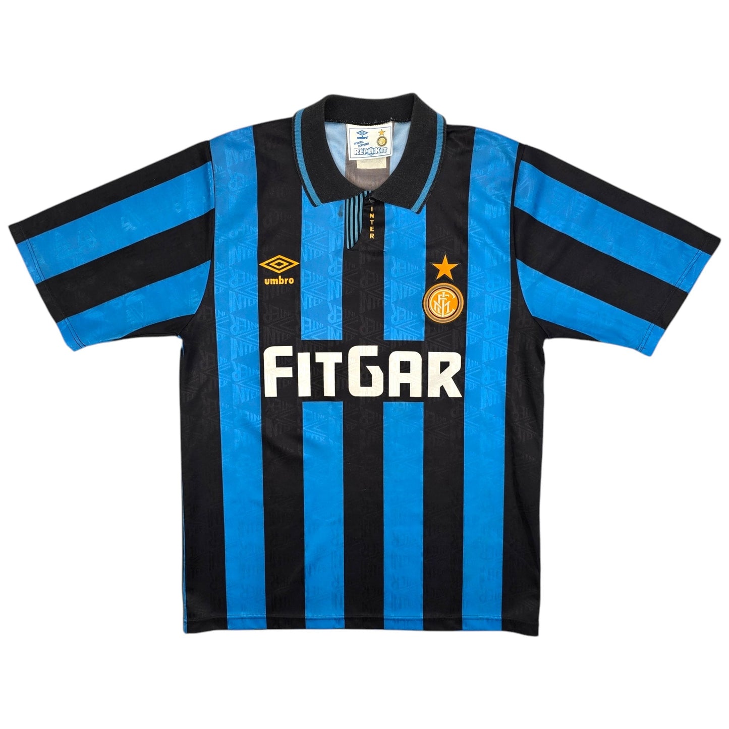 1991/92 Inter Milan Home Football Shirt (S) Umbro