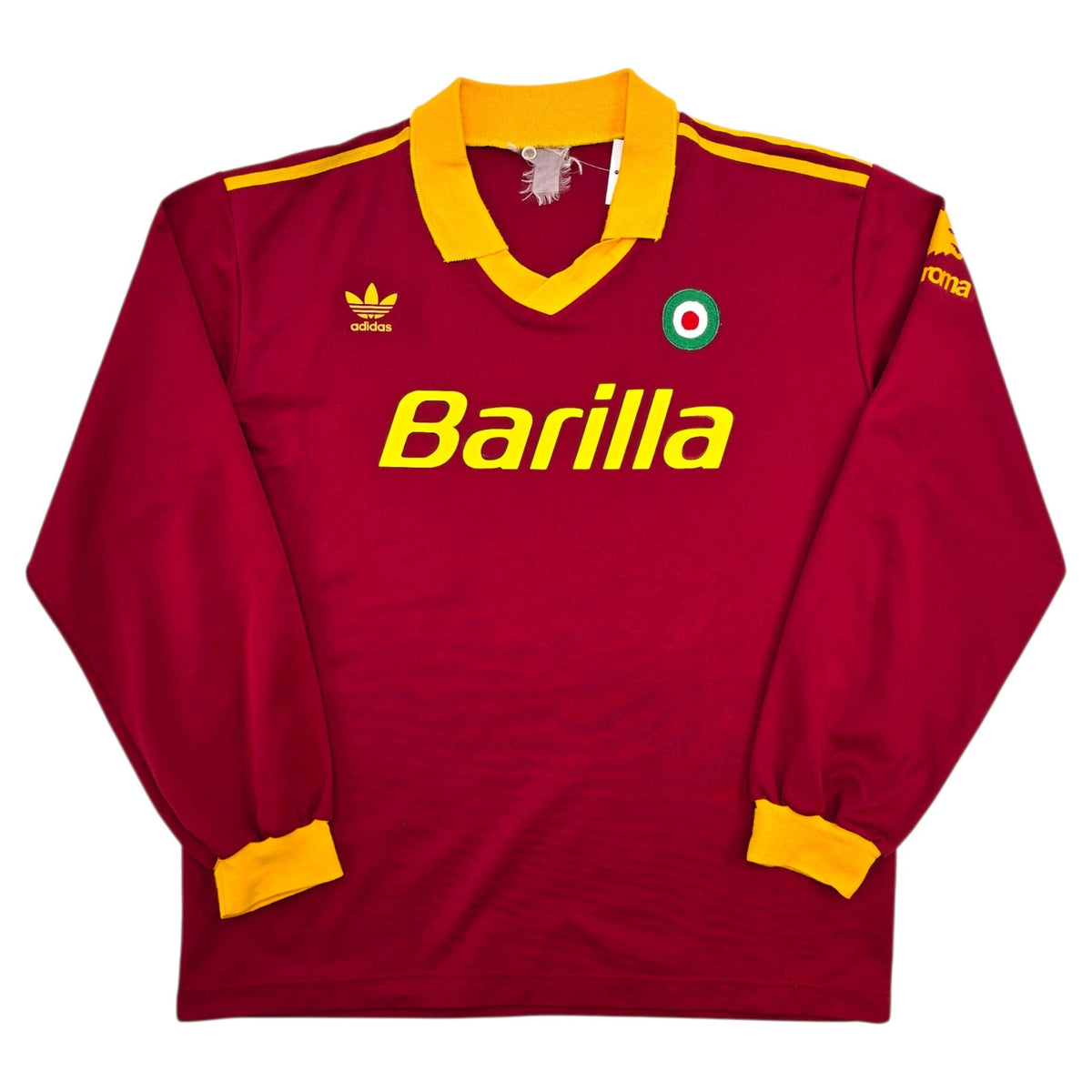 1991/92 Roma Home Football Shirt (XL) Adidas #10 (Fausto Salsano)