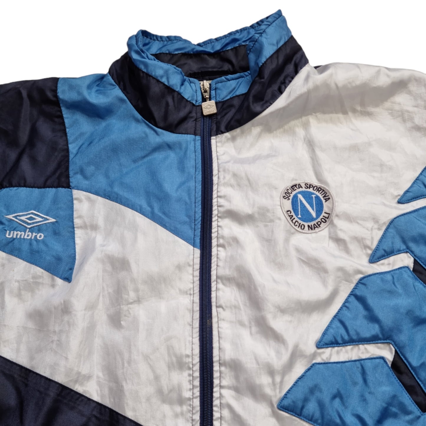 1991/92 SSC Napoli Tracksuit Top (L) Umbro