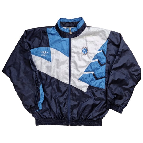 1991/92 SSC Napoli Tracksuit Top (L) Umbro
