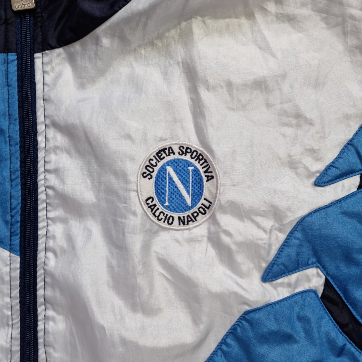 1991/92 SSC Napoli Tracksuit Top (L) Umbro