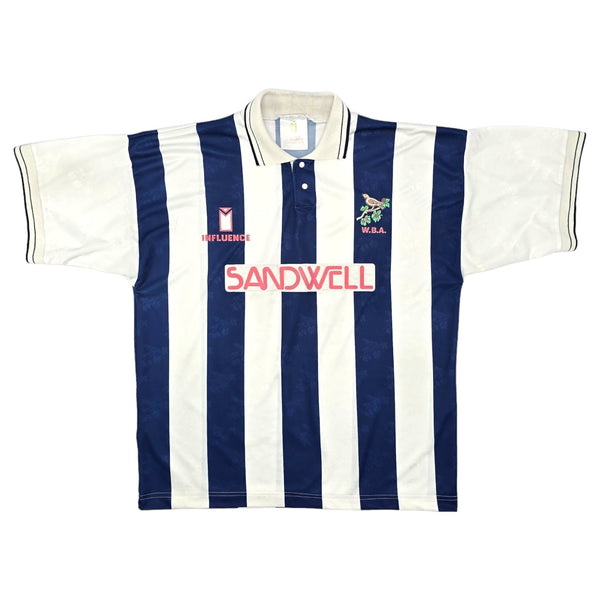 1991/92 West Bromwich Albion Home Football Shirt (XL) Influence
