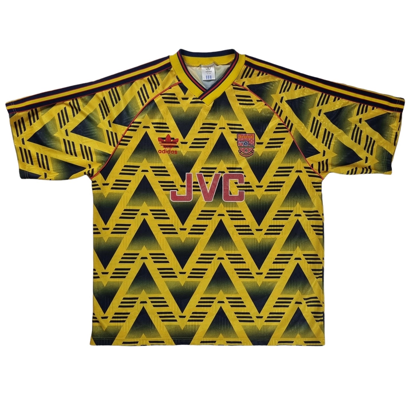 1991/93 Arsenal Away Football Shirt (L) Adidas