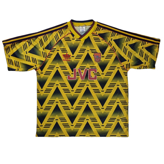 1991/93 Arsenal Away Football Shirt (L) Adidas