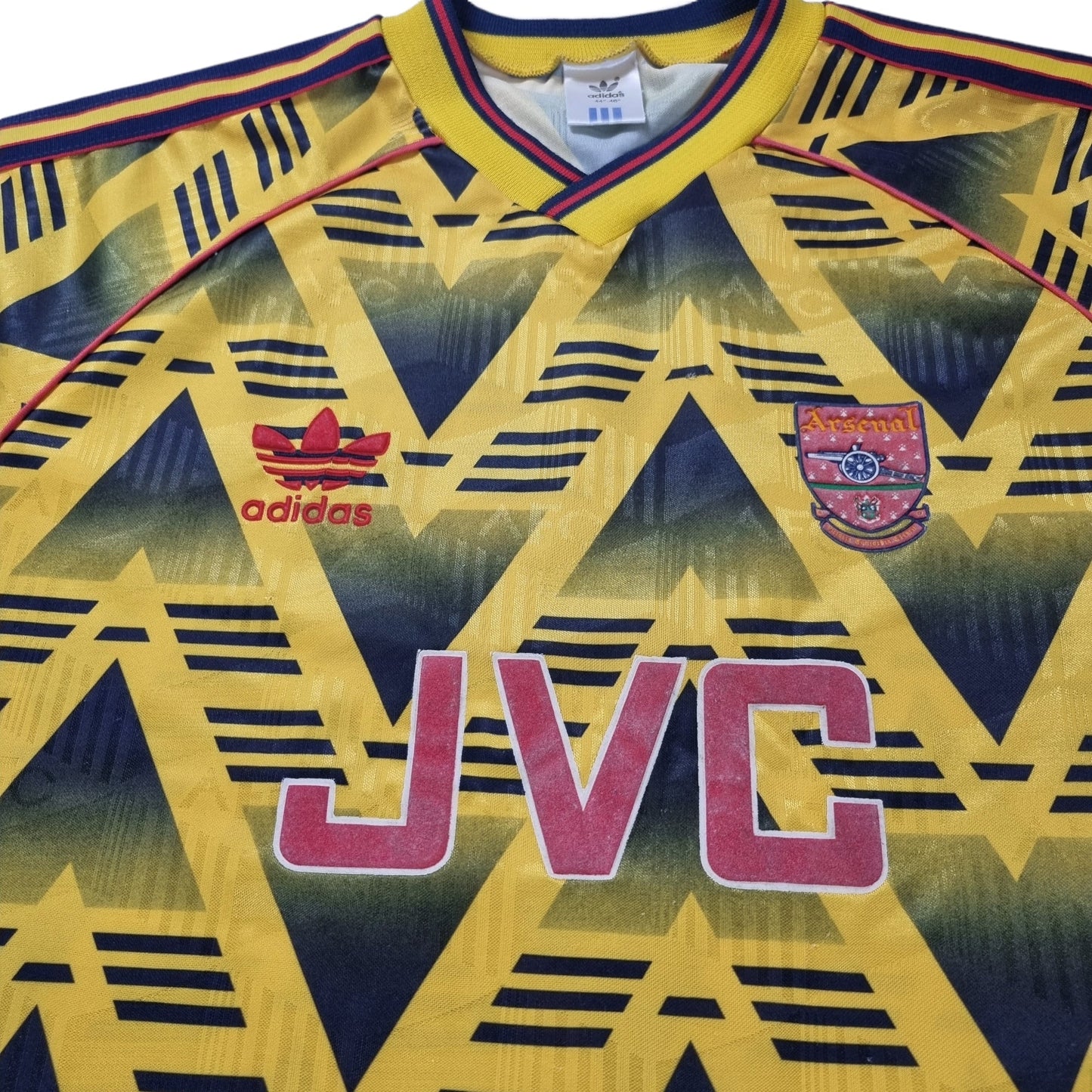 1991/93 Arsenal Away Football Shirt (L) Adidas