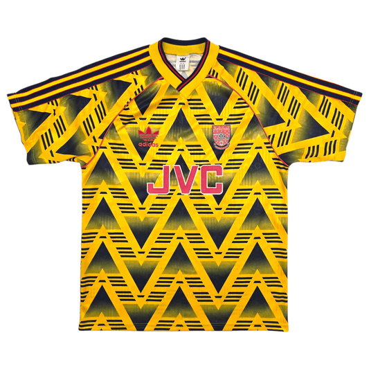 1991/93 Arsenal Away Football Shirt (M) Adidas