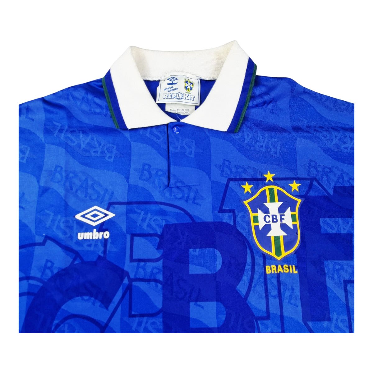 1991/93 Brazil Away Football Shirt (XL) Umbro