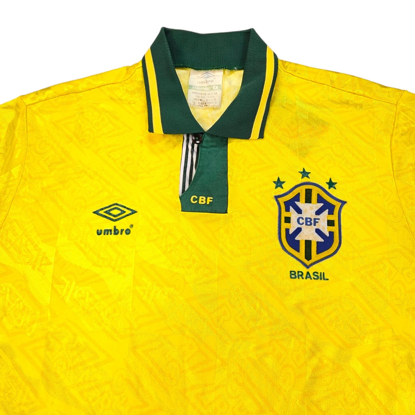 1991/93 Brazil Home Football Shirt (L) Umbro