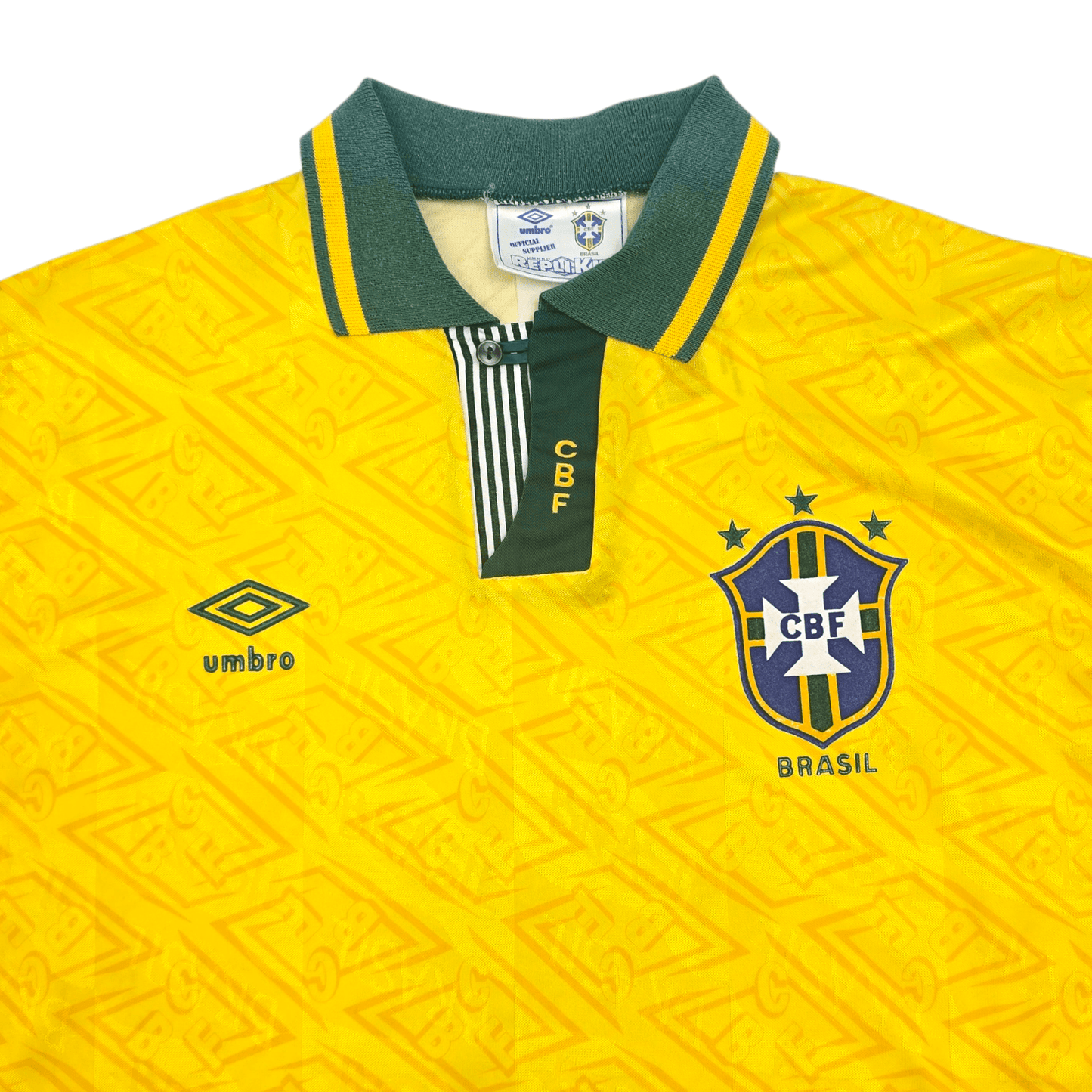 1991/93 Brazil Home Football Shirt (XL) Umbro