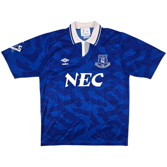 1991/93 Everton Home Football Shirt (L) Umbro