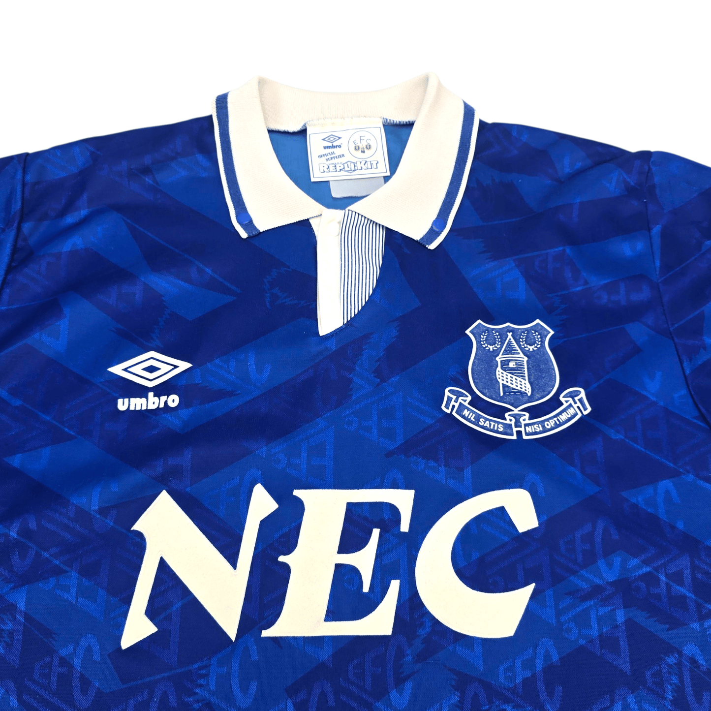 1991/93 Everton Home Football Shirt (L) Umbro