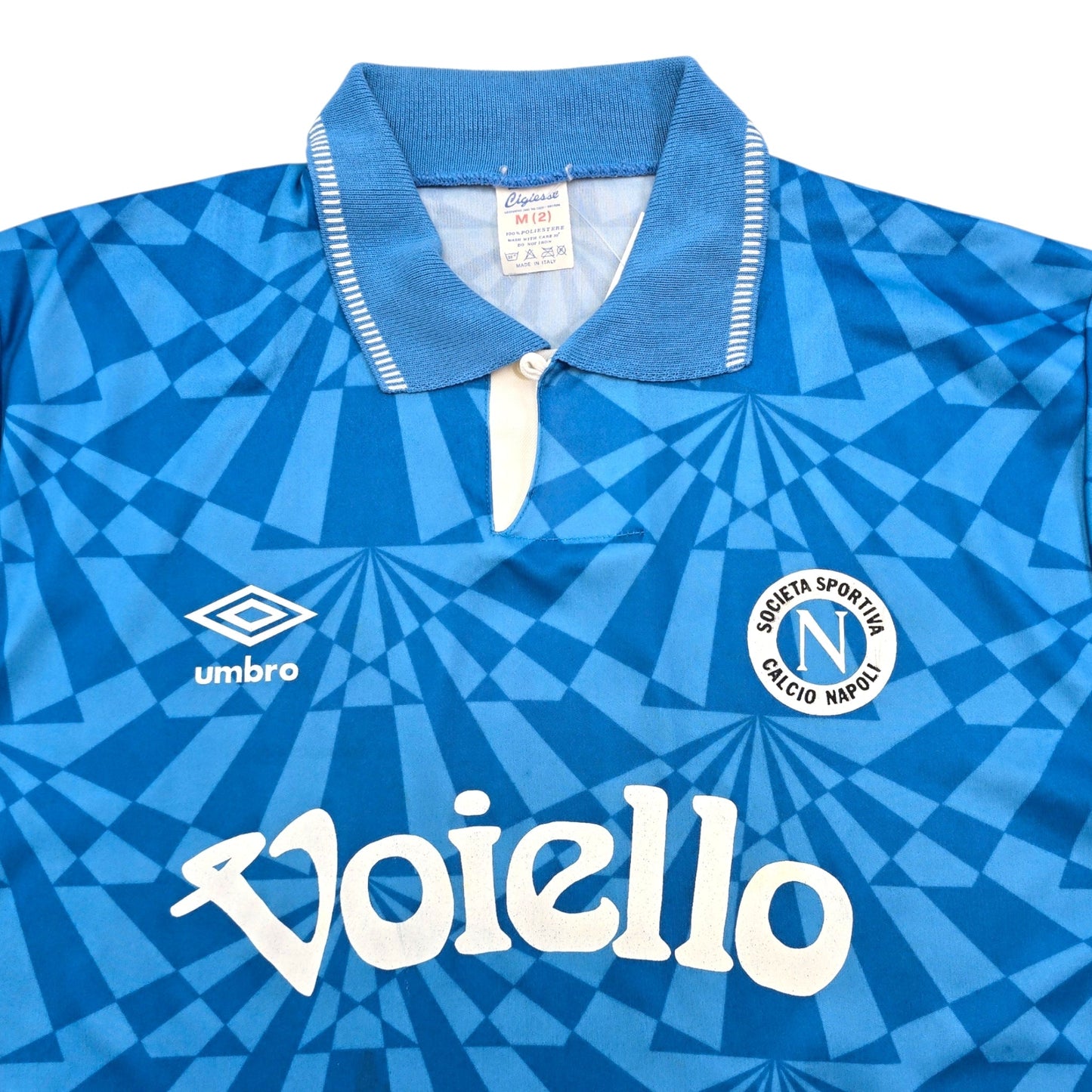 1991/93 Napoli Home Football Shirt (M) Umbro