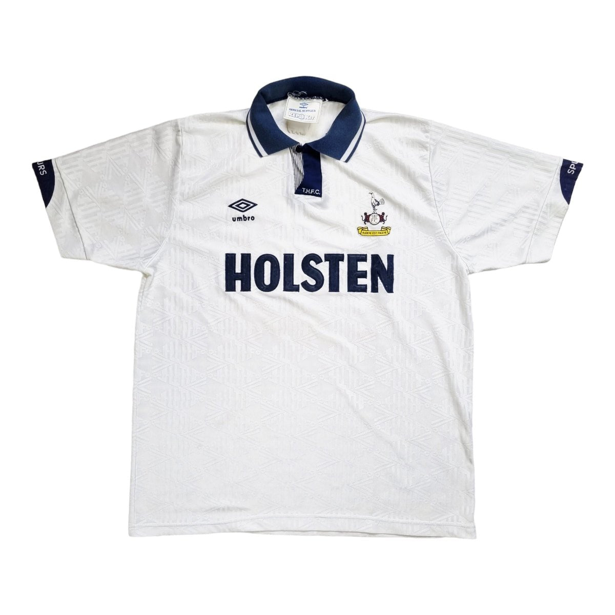 1991/93 Tottenham Hotspur Home Football Shirt (L) Umbro