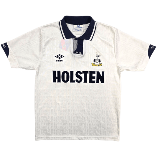 1991/93 Tottenham Hotspur Home Football Shirt (S) Umbro