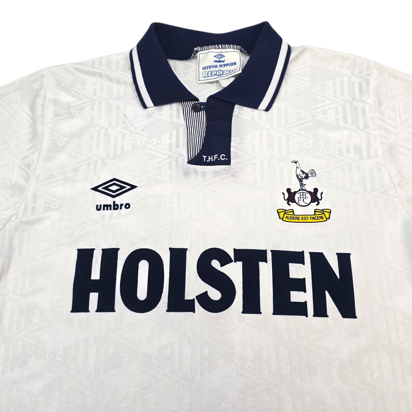 1991/93 Tottenham Hotspur Home Football Shirt (S) Umbro