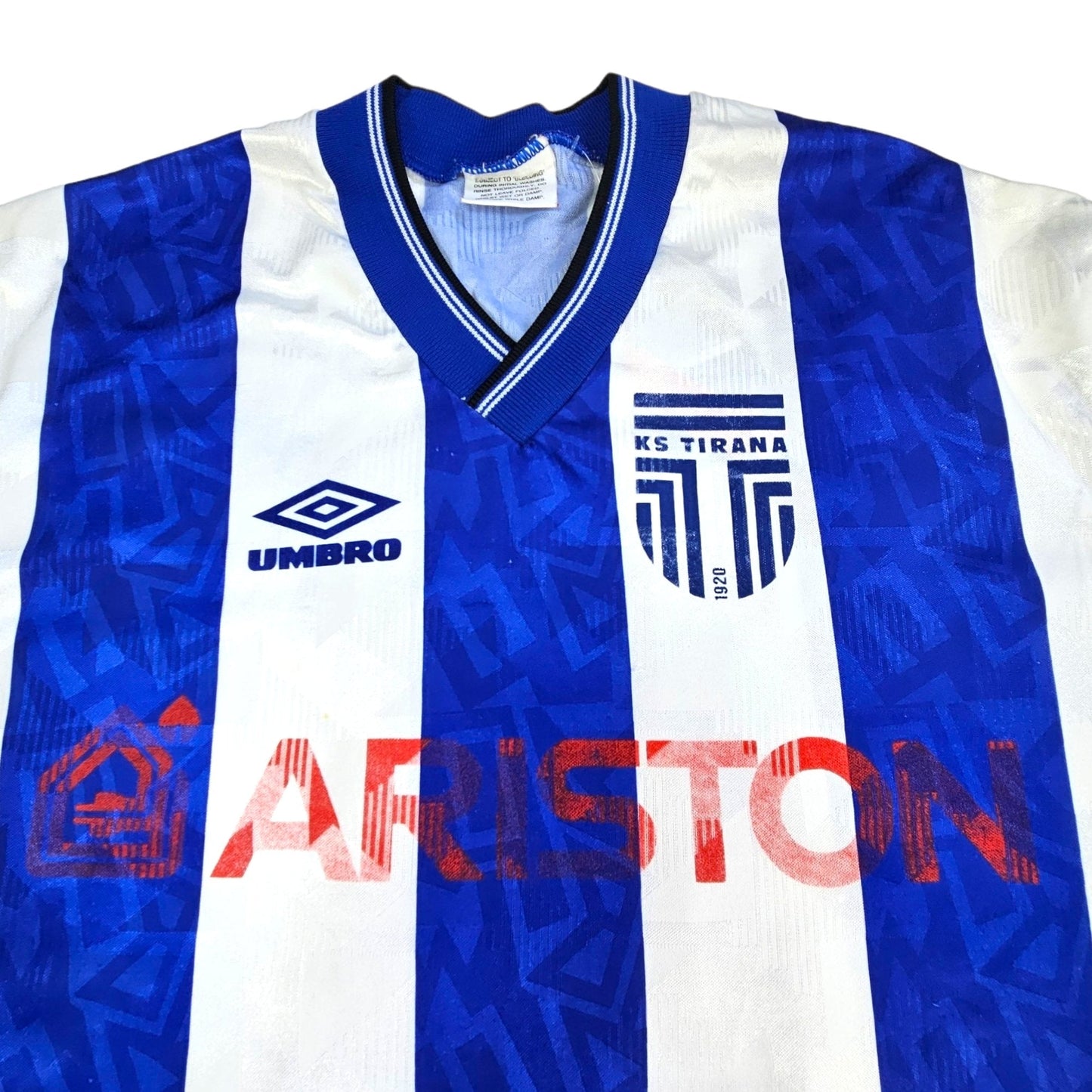 1991/95 KF Tirana Home Football Shirt (L) Umbro # 11