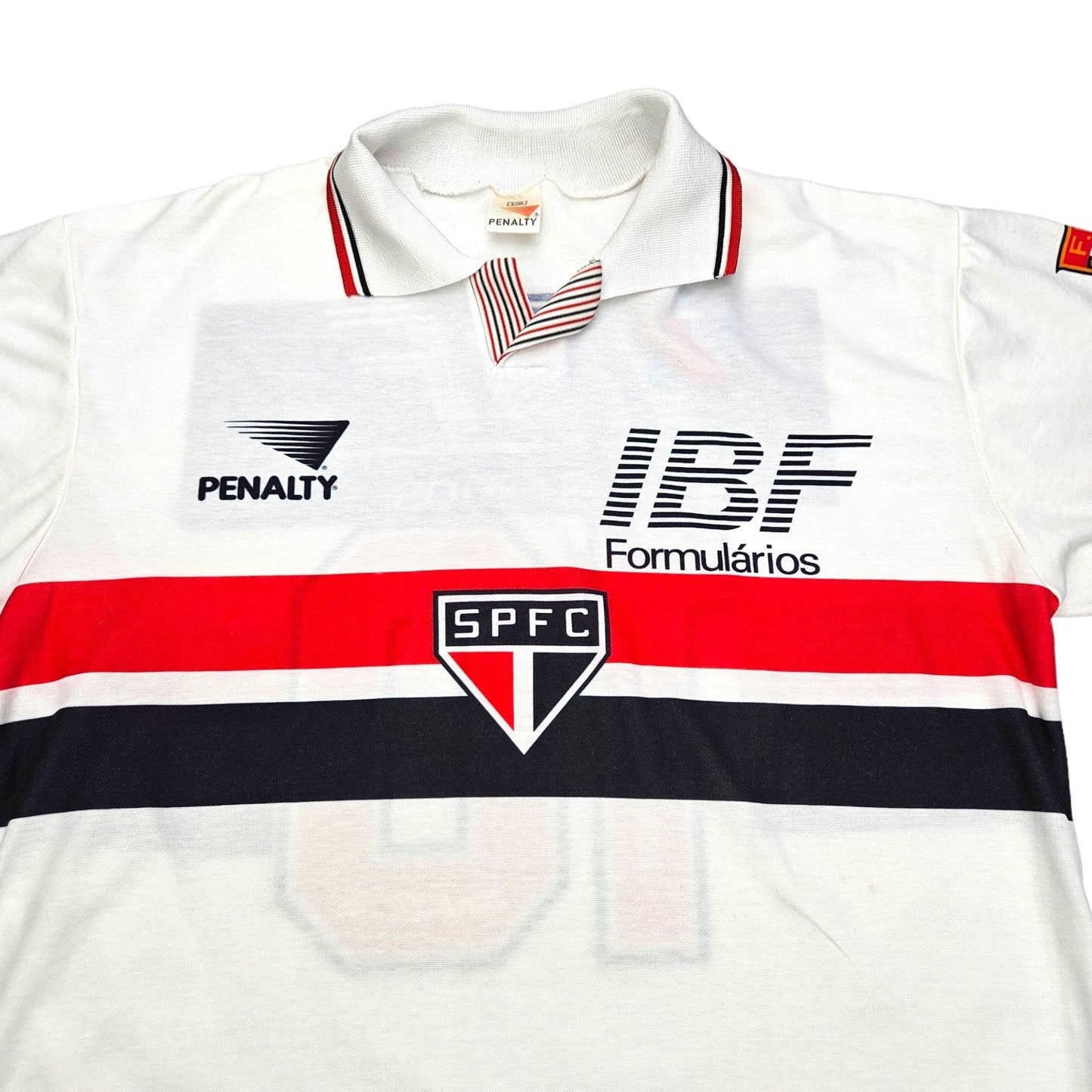 1992 Sao Paulo Home Football Shirt (L) Penalty # 10 (Rai)