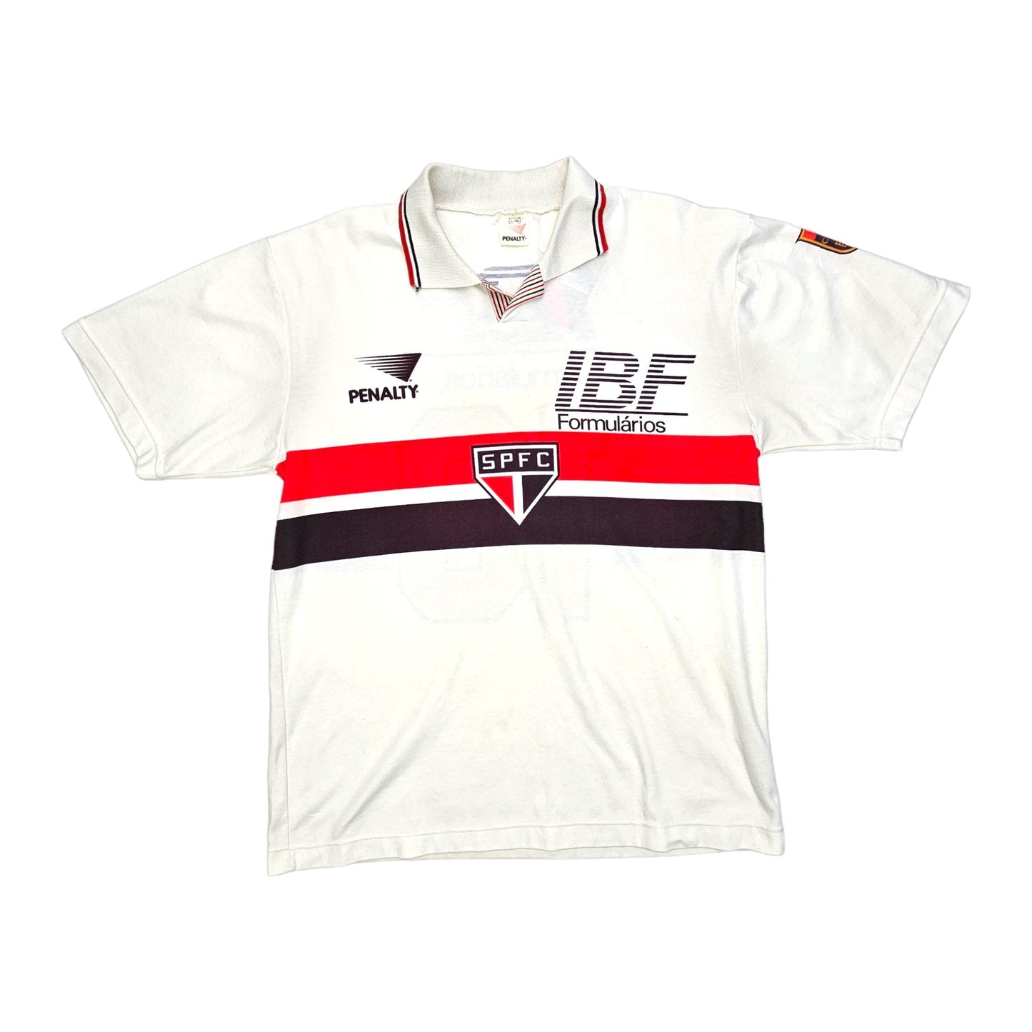1992 Sao Paulo Home Football Shirt (L) Penalty # 10 (Rai)