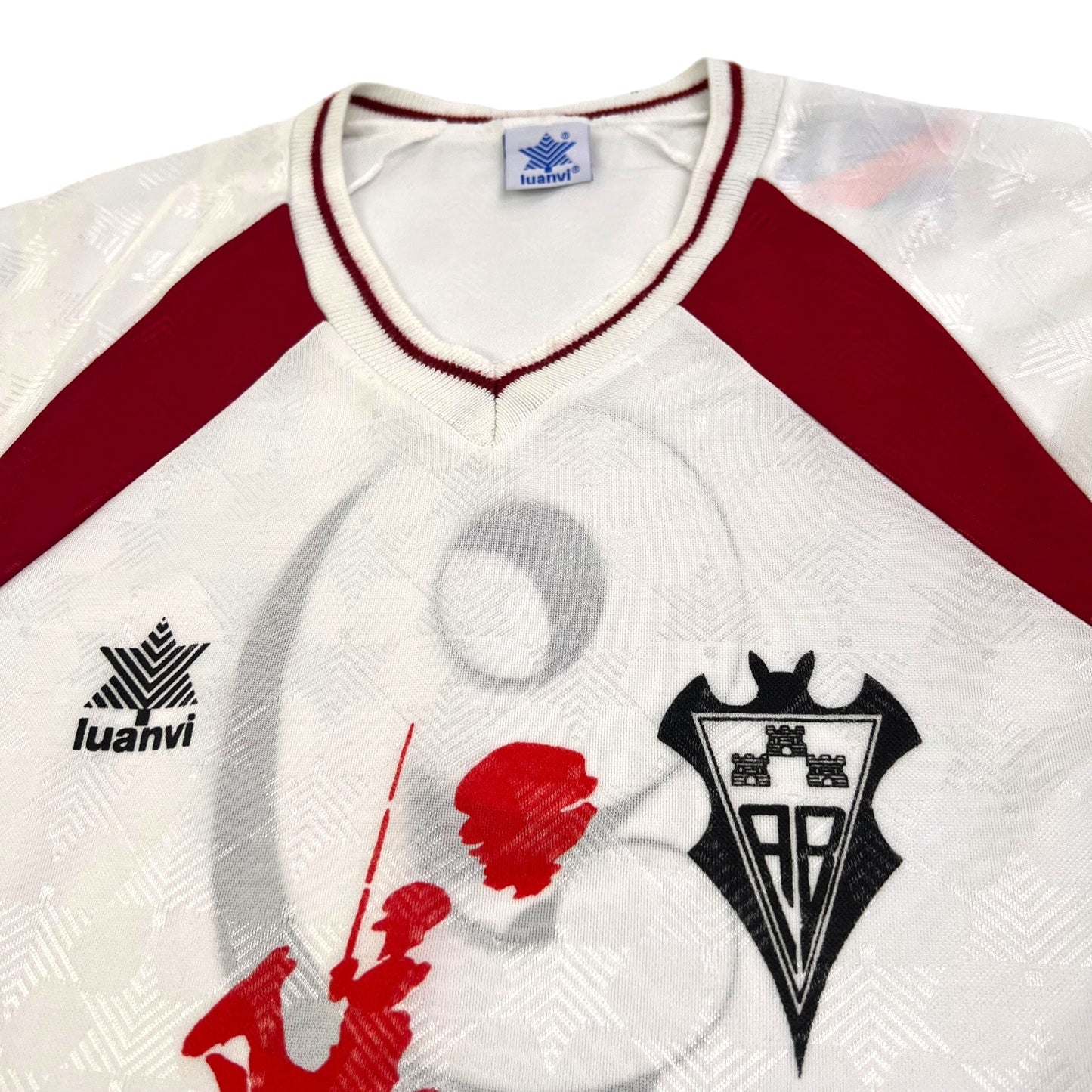 1992/93 Albacete Balompie Home Football Shirt (L) Luanvi # 9