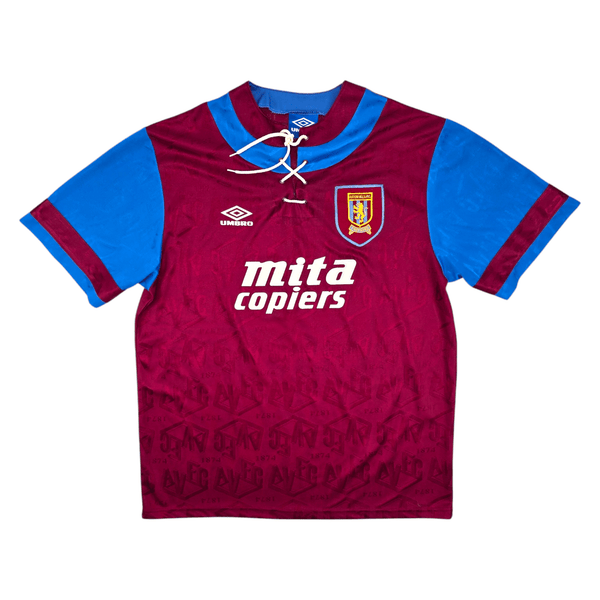 1992/93 Aston Villa Home Football Shirt (XL) Umbro