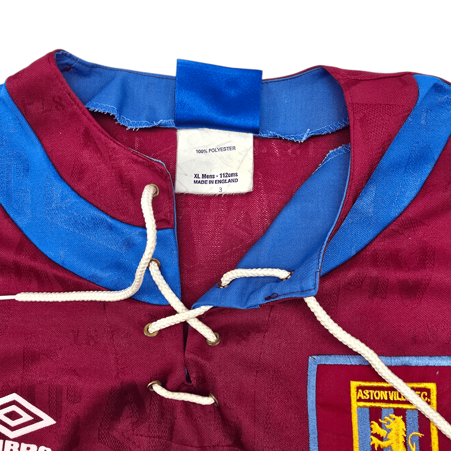 1992/93 Aston Villa Home Football Shirt (XL) Umbro