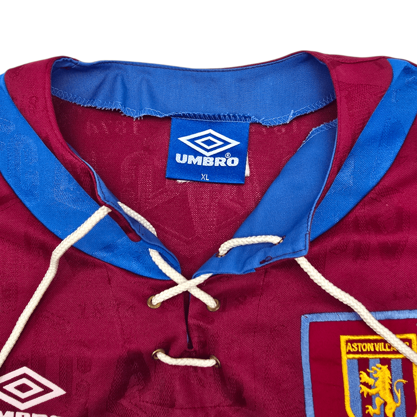 1992/93 Aston Villa Home Football Shirt (XL) Umbro