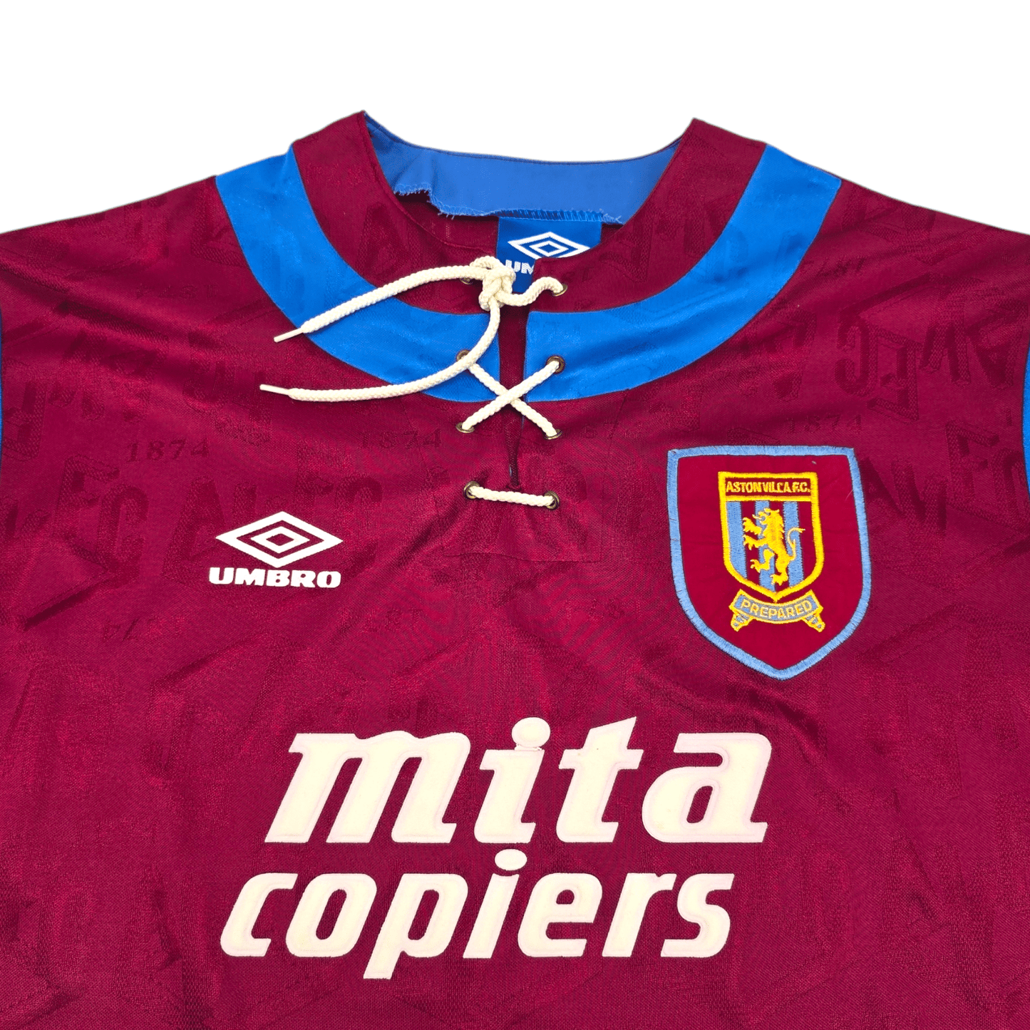 1992/93 Aston Villa Home Football Shirt (XL) Umbro