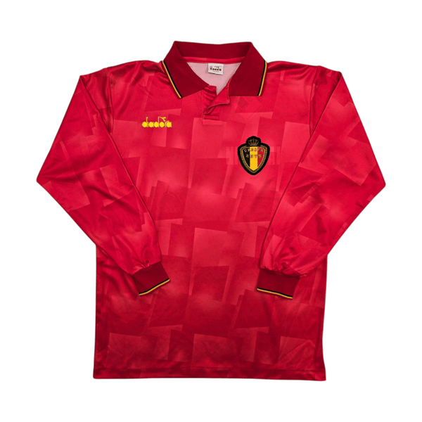 1992/93 Belgium Home Football Shirt (L) Diadora (Upgraded Template)