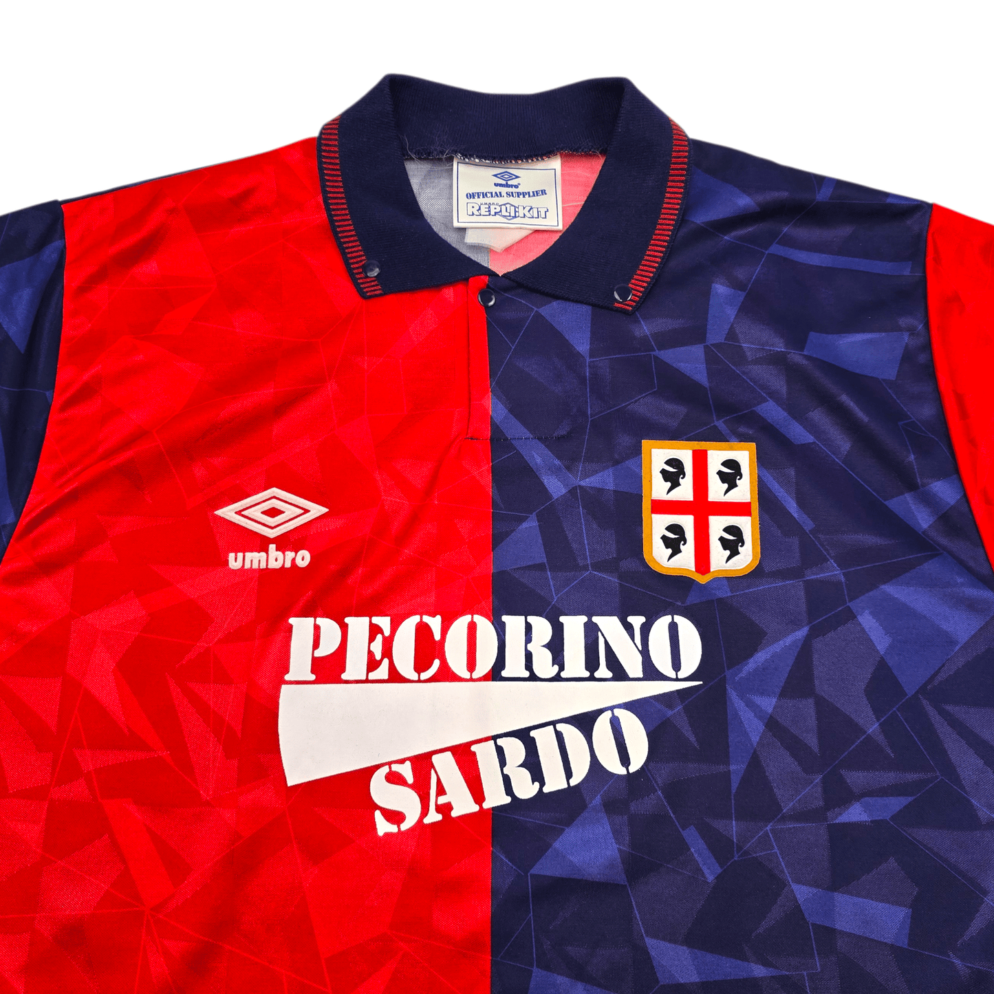 1992/93 Cagliari Home Football Shirt (XL) Umbro