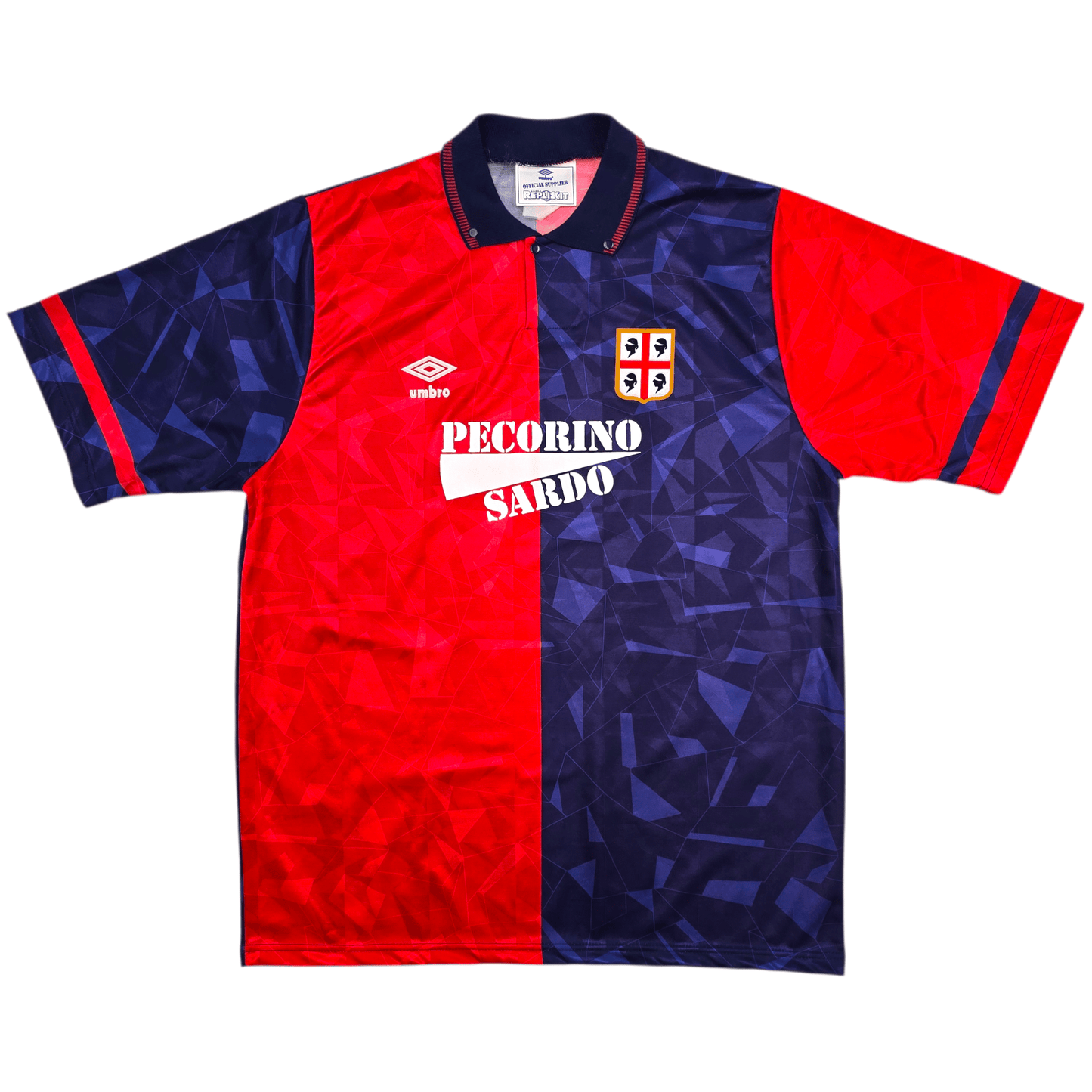 1992/93 Cagliari Home Football Shirt (XL) Umbro