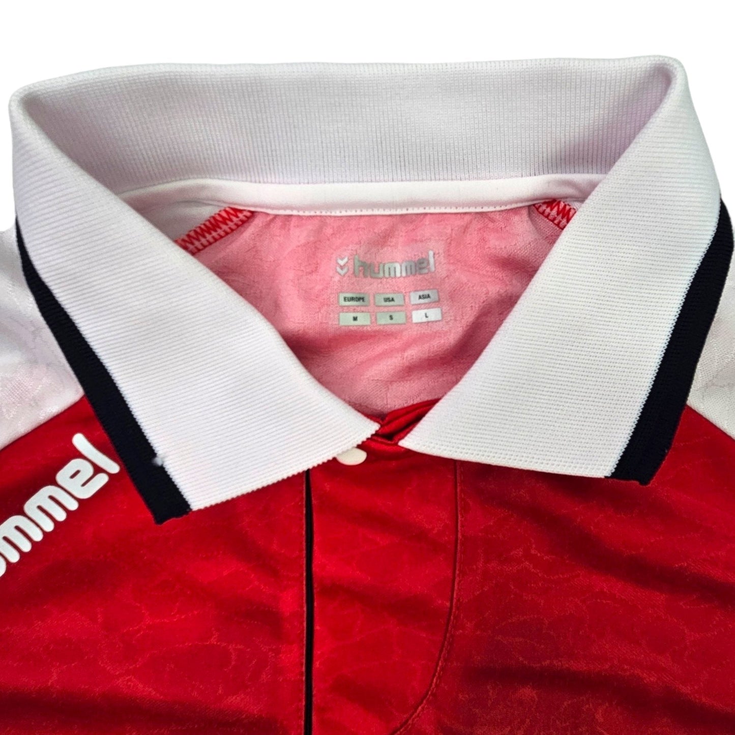 1992/93 Denmark Home Football Shirt (M) Hummel #9 (Povlsen) Official Re-Issue