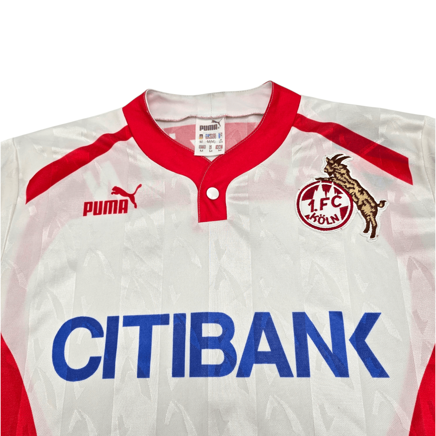 1992/93 FC Koln Home Football Shirt (M) Puma