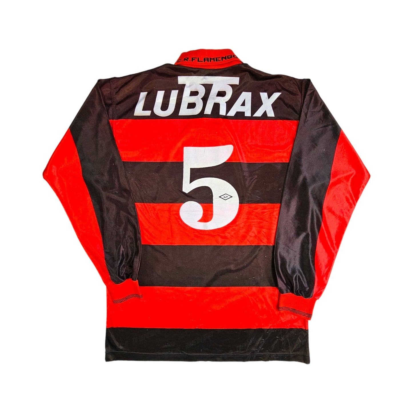 1992/93 Flamengo Home Football Shirt (L) Umbro # 5 (Junior)