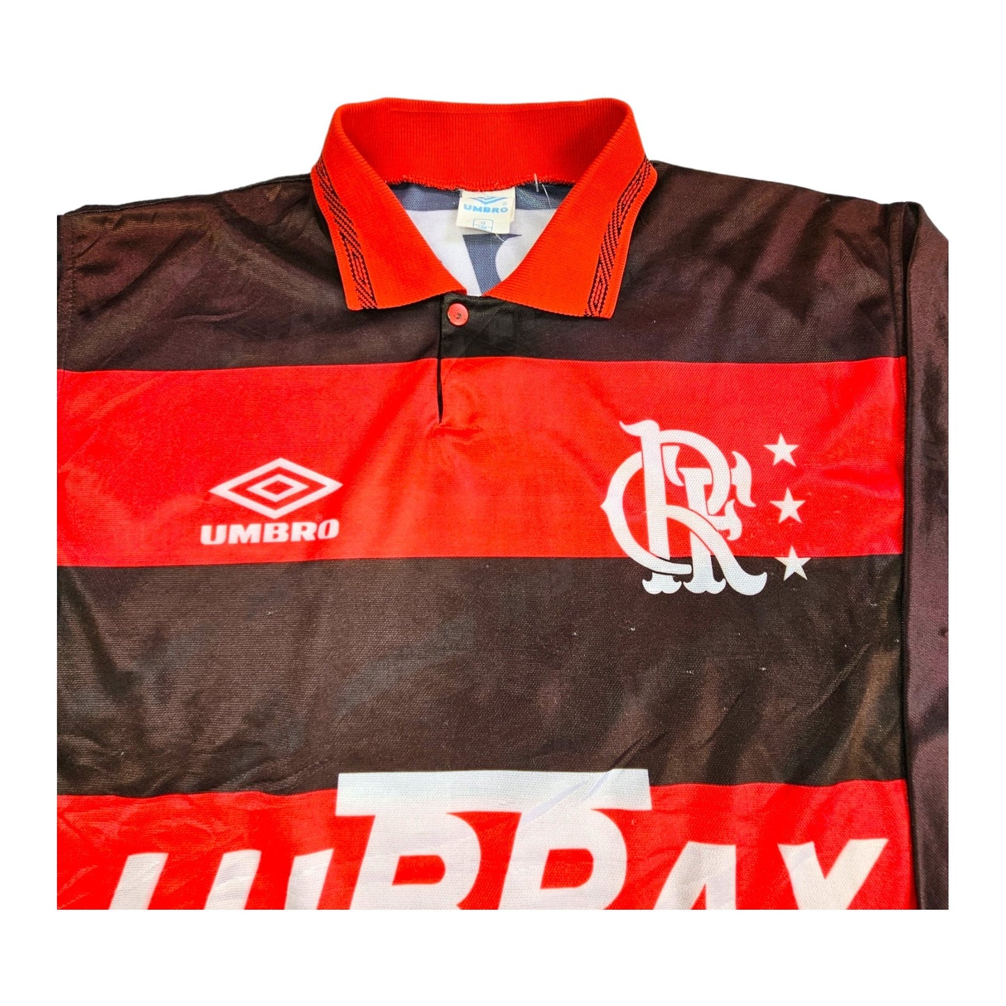1992/93 Flamengo Home Football Shirt (L) Umbro # 5 (Junior)
