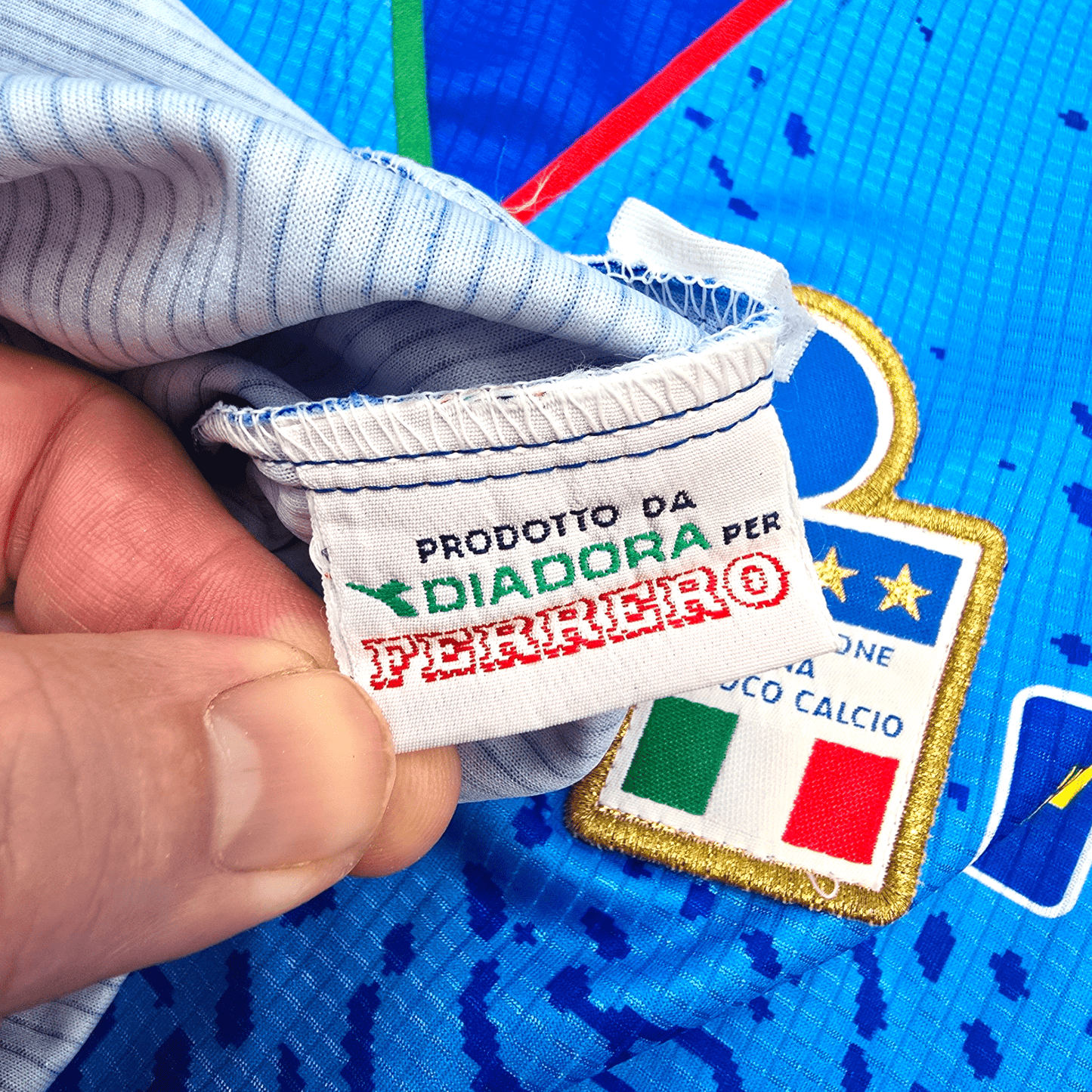 1992/93 Italy Training Shirt (XL) Diadora (Supporter Azzurri)
