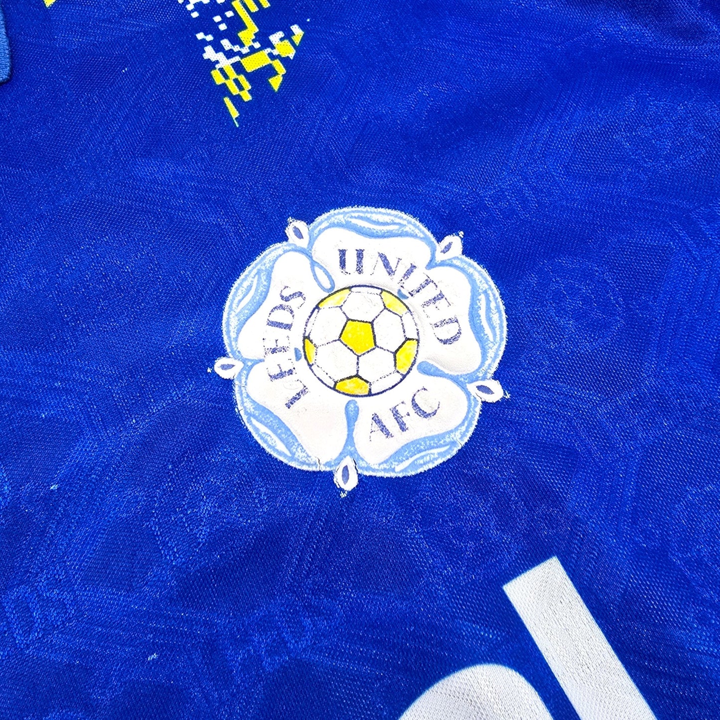 1992/93 Leeds United Away Football Shirt (L) Admiral