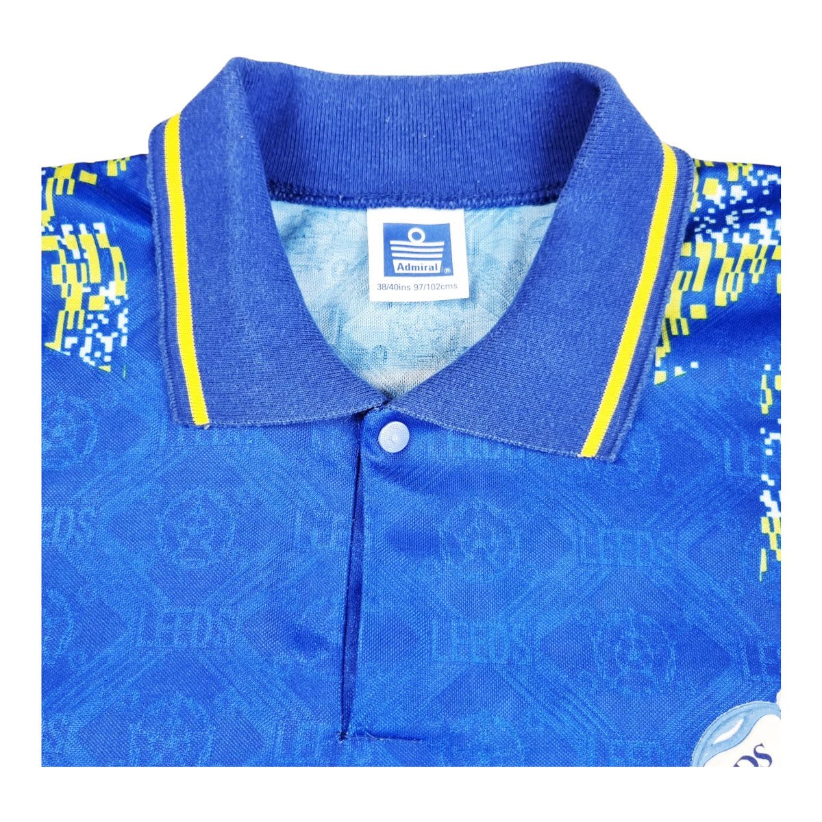 1992/93 Leeds United Away Football Shirt (M) Admiral