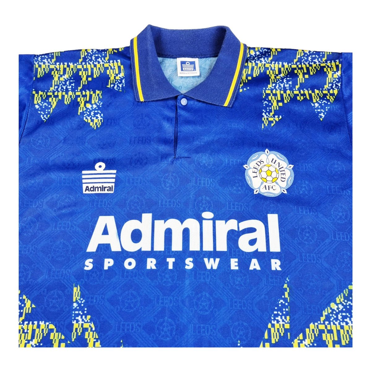 1992/93 Leeds United Away Football Shirt (M) Admiral